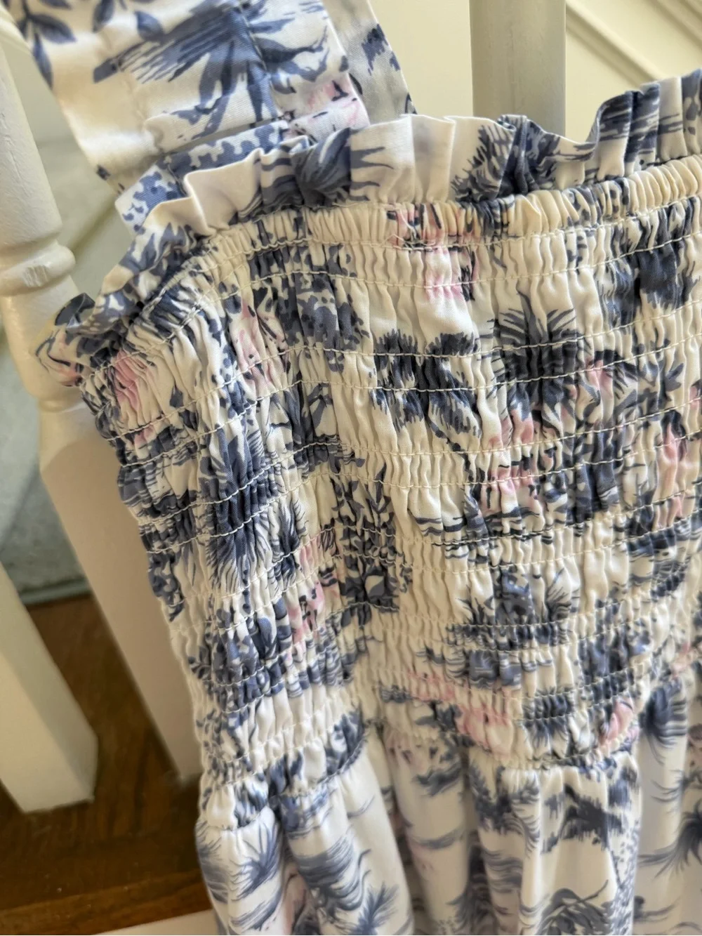 Abercrombie & Fitch Smocked Bodice Easy Floral Maxi Dress, size S